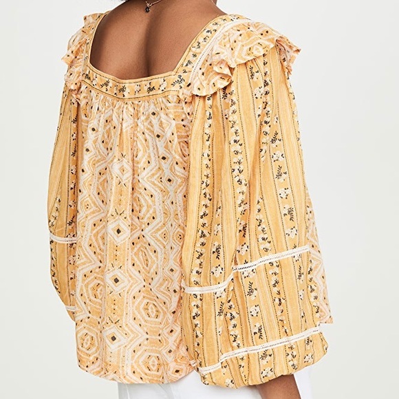 Free People Mostly Meadow Printed Blouse (L) - Picture 2 of 10